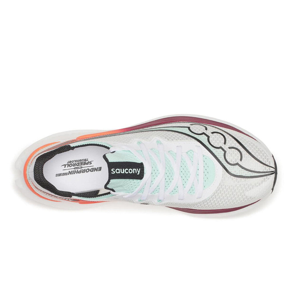Saucony Endorphin Pro 5 Men's Running Shoes - White/Crimson