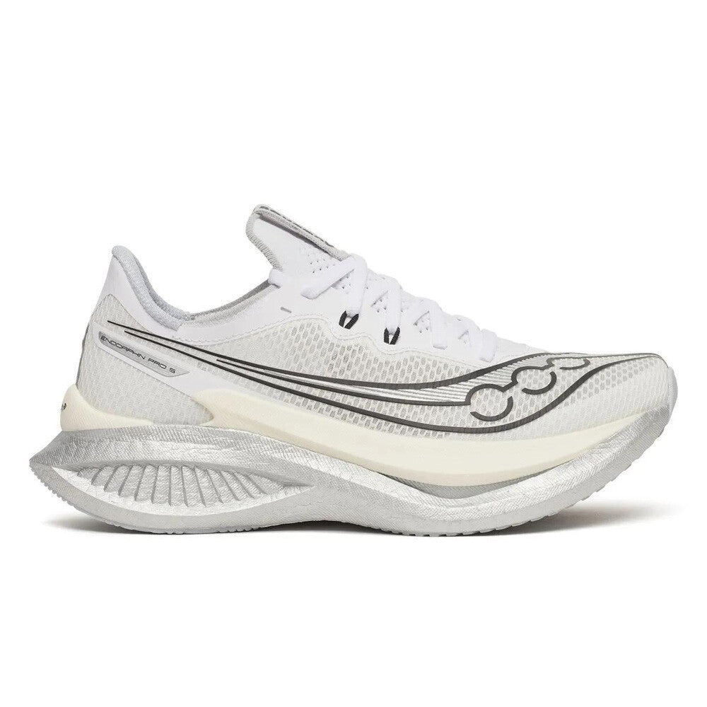 Saucony Endorphin Pro 5 Women's Running Shoes - White/Black