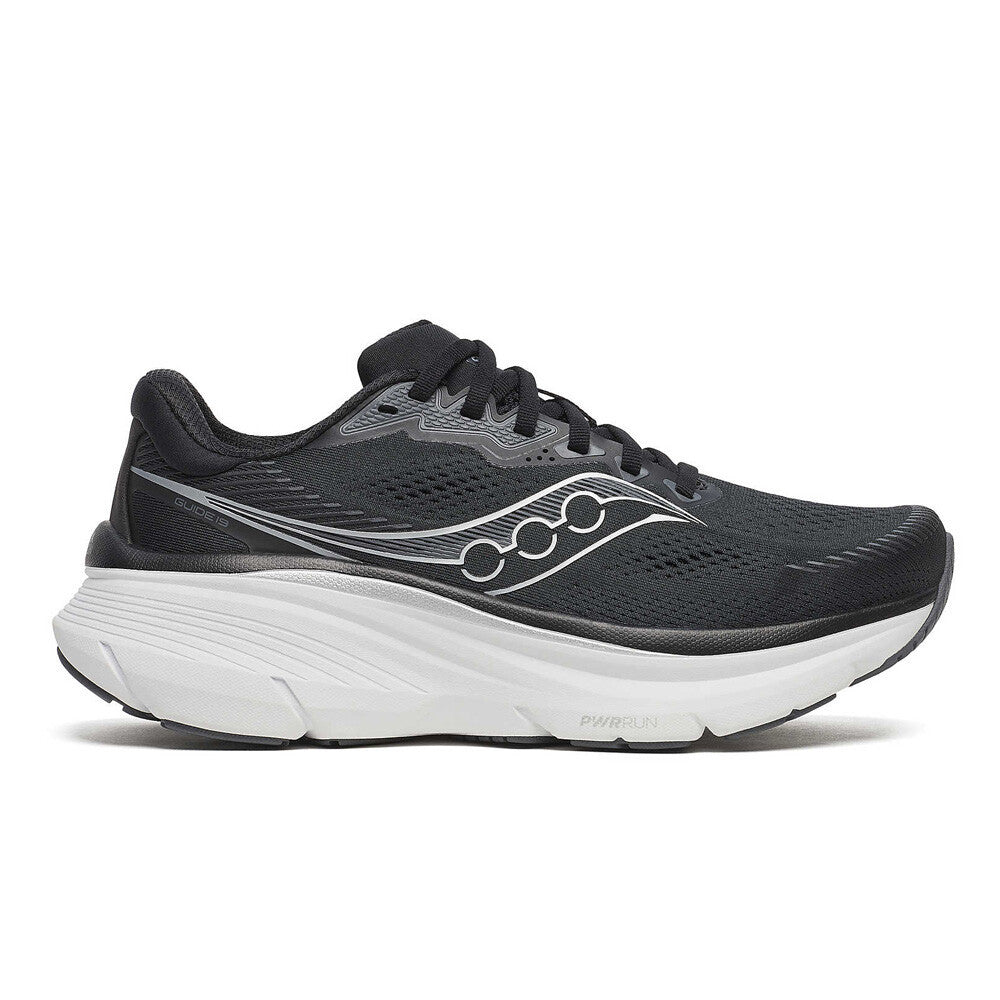Saucony Guide 19 Women's Running Shoes (D Width) - Black/Silver