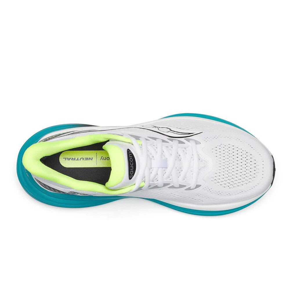 Saucony Triumph 24 Men's Running Shoes - White/Tranquil