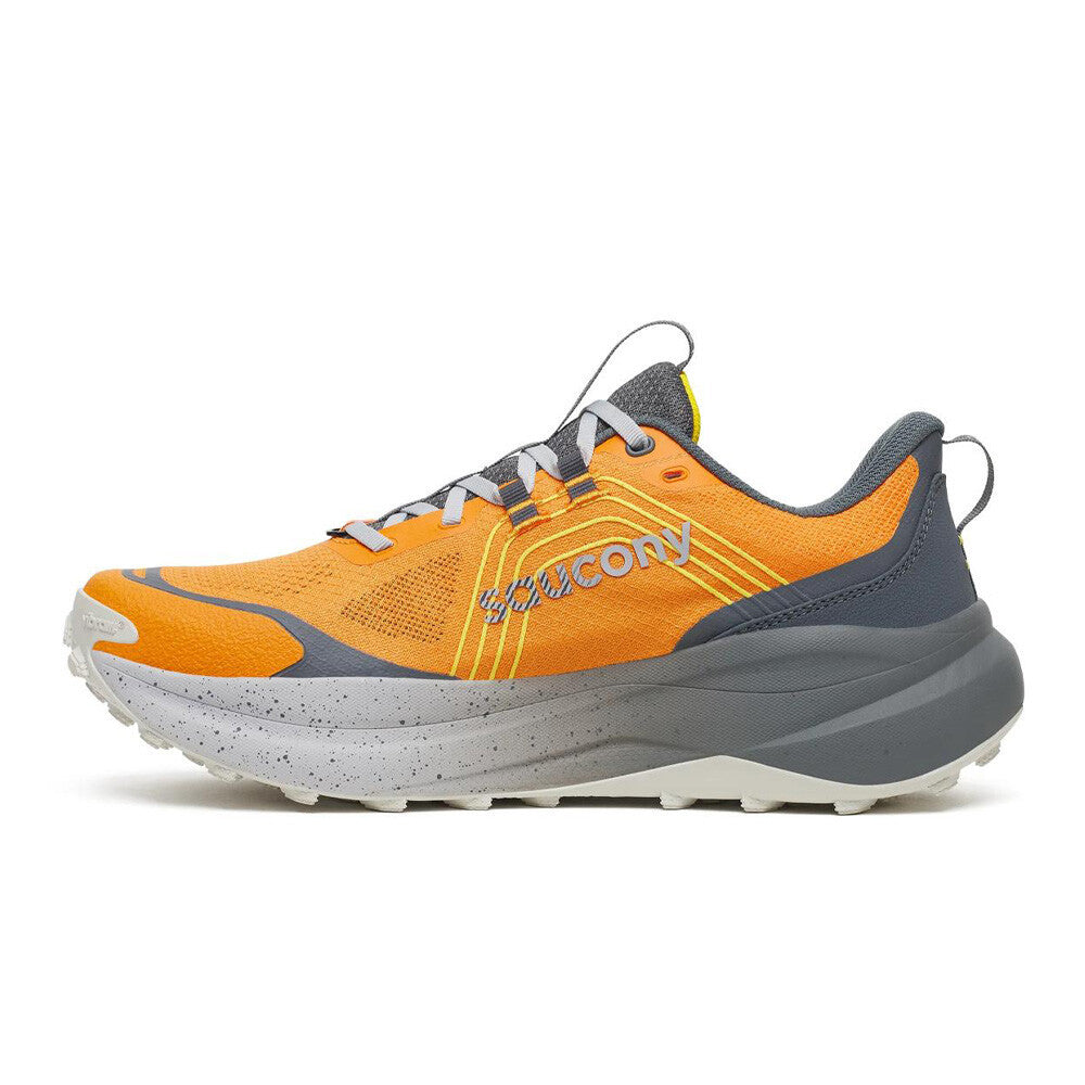 Saucony Xodus Ultra 4 Men's Trail Running Shoes - Fuego/Carbon