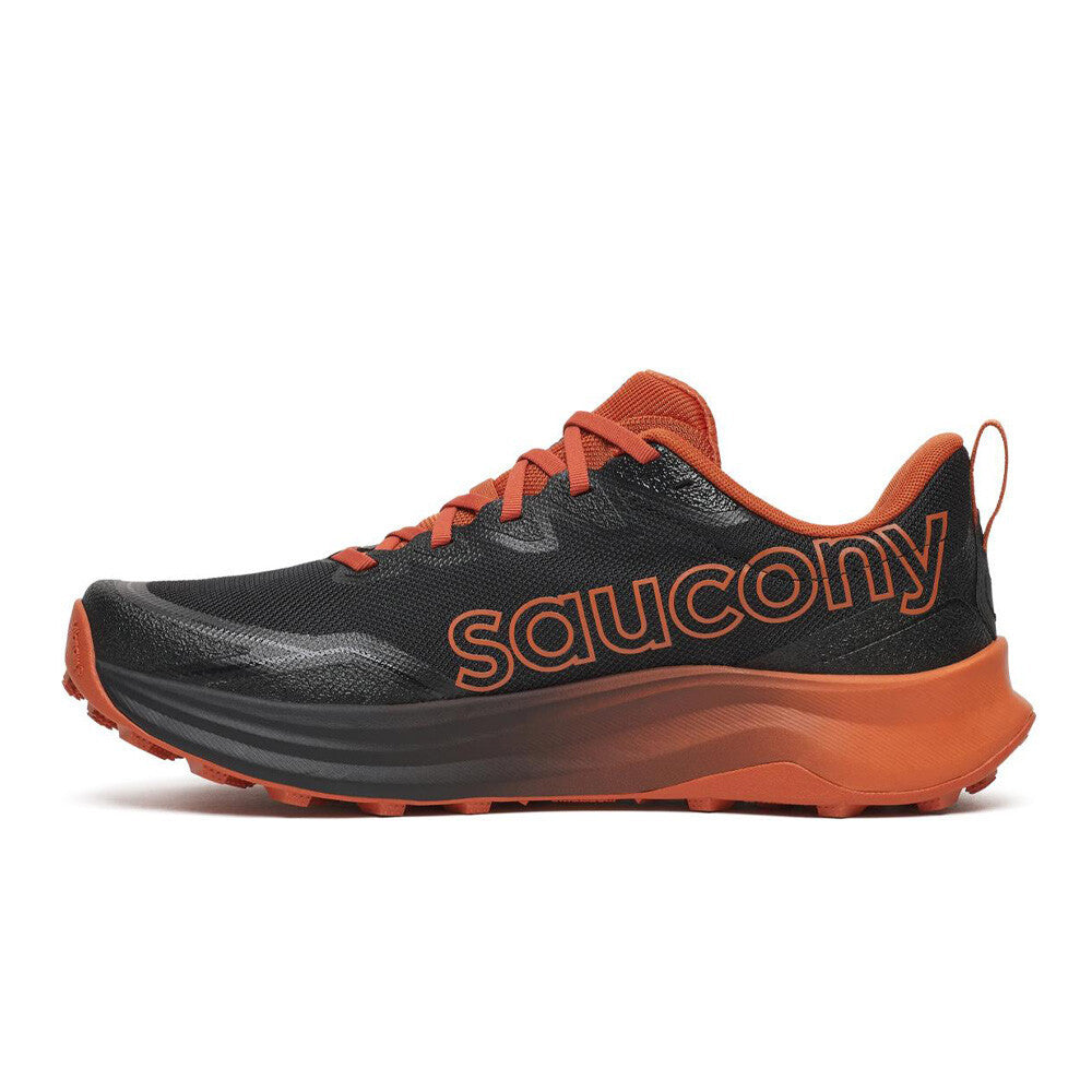 Saucony Peregrine 16 Men's Trail Running Shoes - Black/Rust