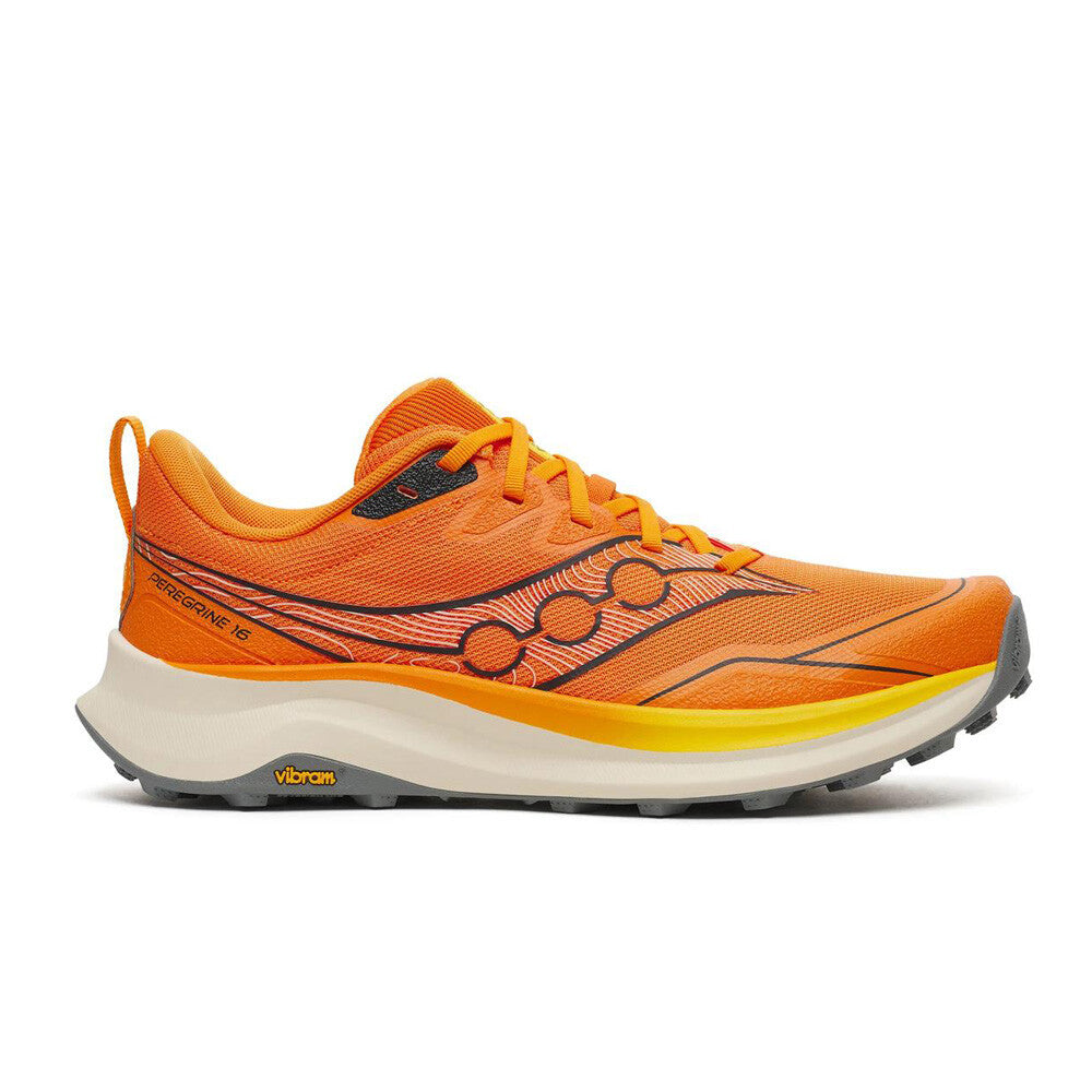 Saucony Peregrine 16 Men's Trail Running Shoes - Fuego/Cyber