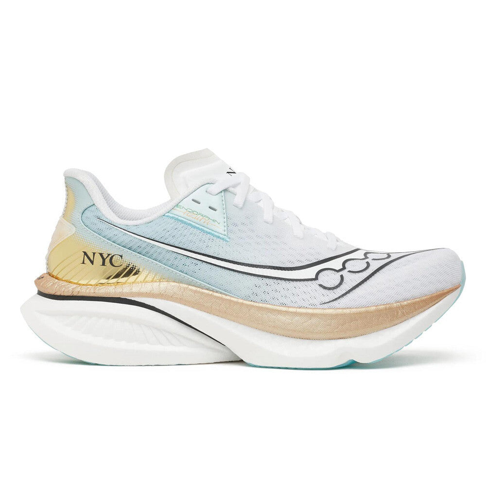 Saucony Endorphin Azura Men's Running Shoes - Nyc: White/Gold