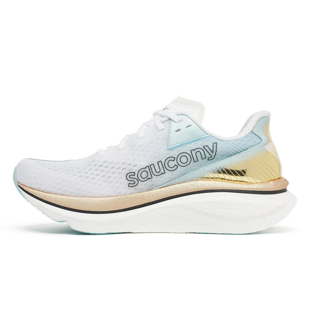 Saucony Endorphin Azura Men's Running Shoes - Nyc: White/Gold