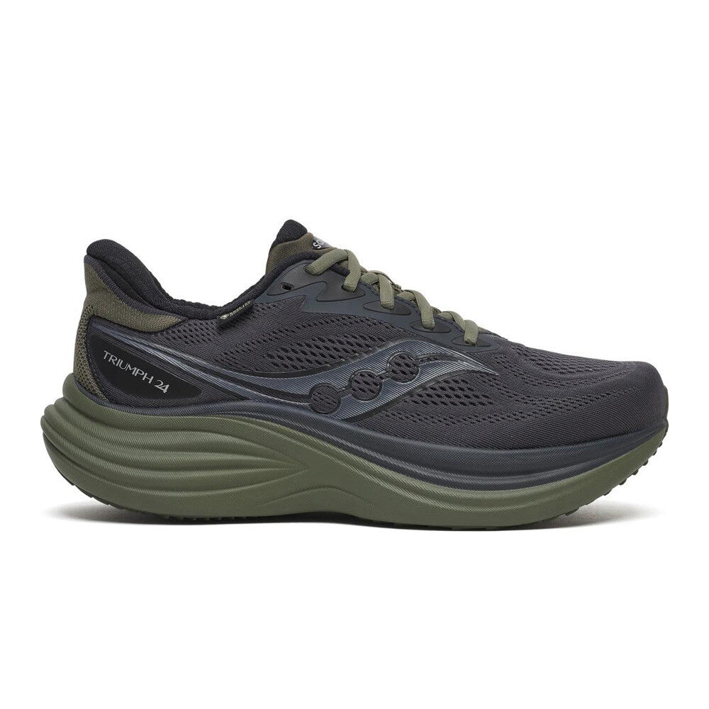 Saucony Triumph 24 GORE-TEX Men's Running Shoes - Ebony/Fatigue