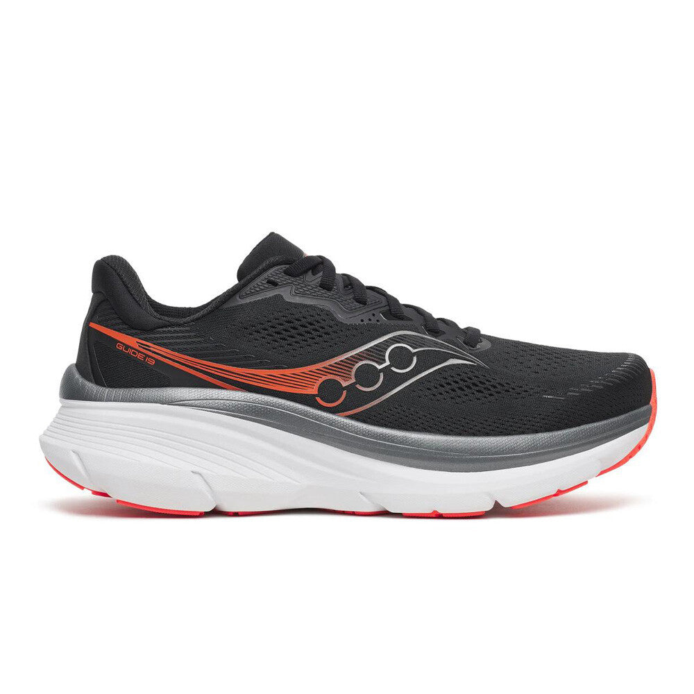 Saucony Guide 19 Men's Running Shoes - Black/Vizired