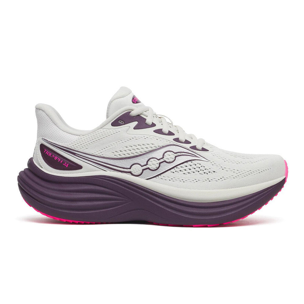 Saucony Triumph 24 Women's Running Shoes - Quartz/Eggplant