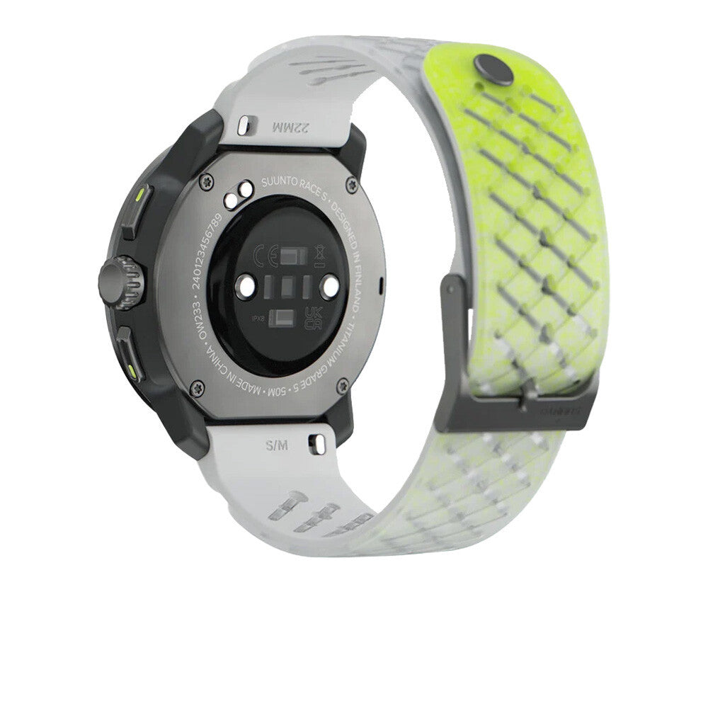 Suunto Race S Titanium GPS Watch - Titanium Canary