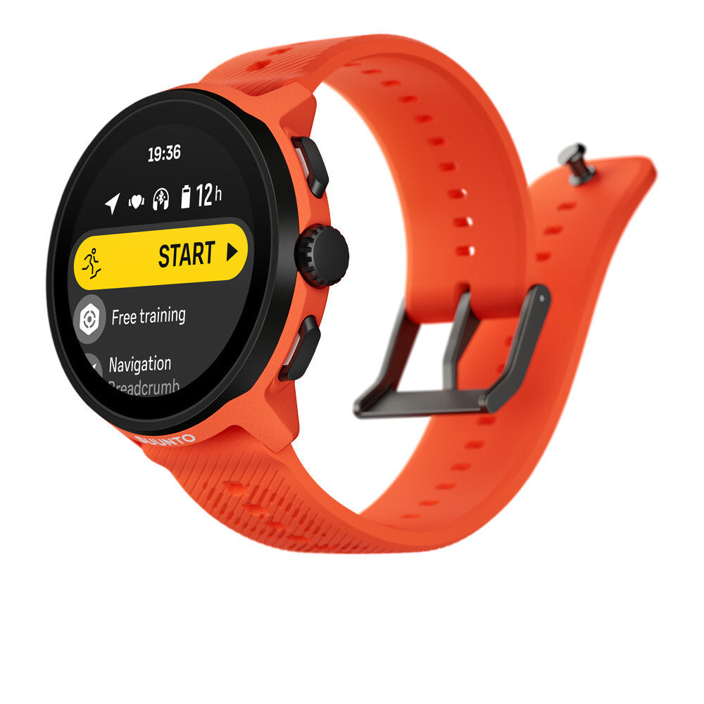 Suunto Run GPS Watch with Silicone Strap - Coral Orange