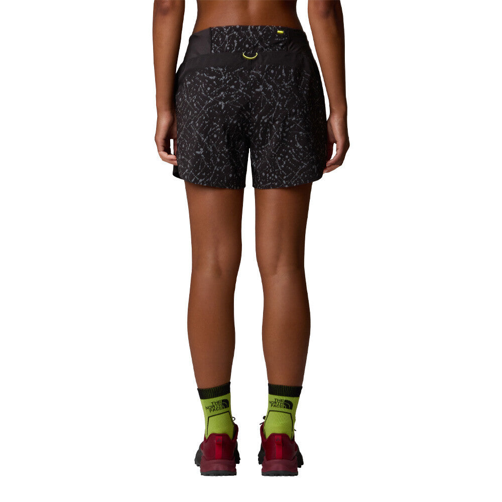 The North Face Sunriser 4 Inch Women's Shorts - Black Trail Reflective Print