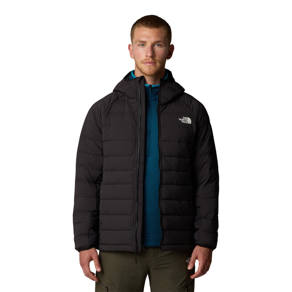 The North Face Belleview Stretch Down Hooded Men's Jacket - Black/Npf