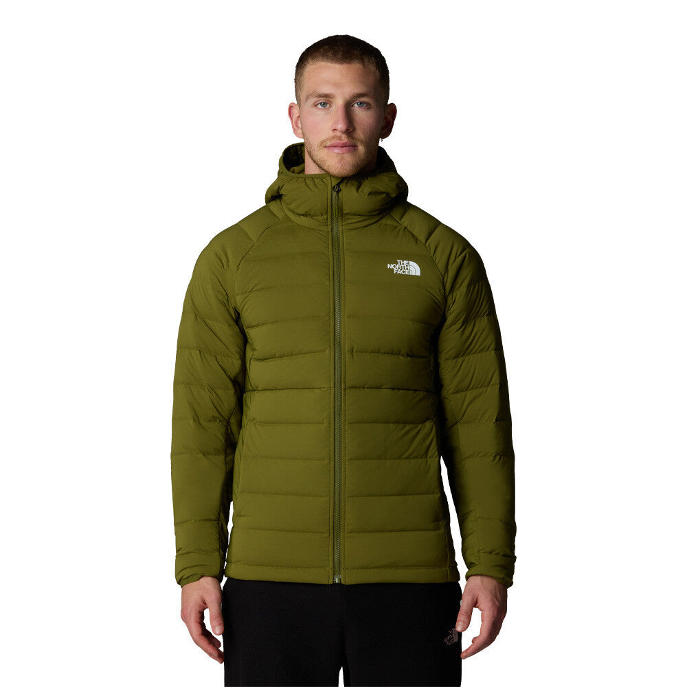 The North Face Belleview Stretch Down Hooded Men's Jacket - Forest Olive