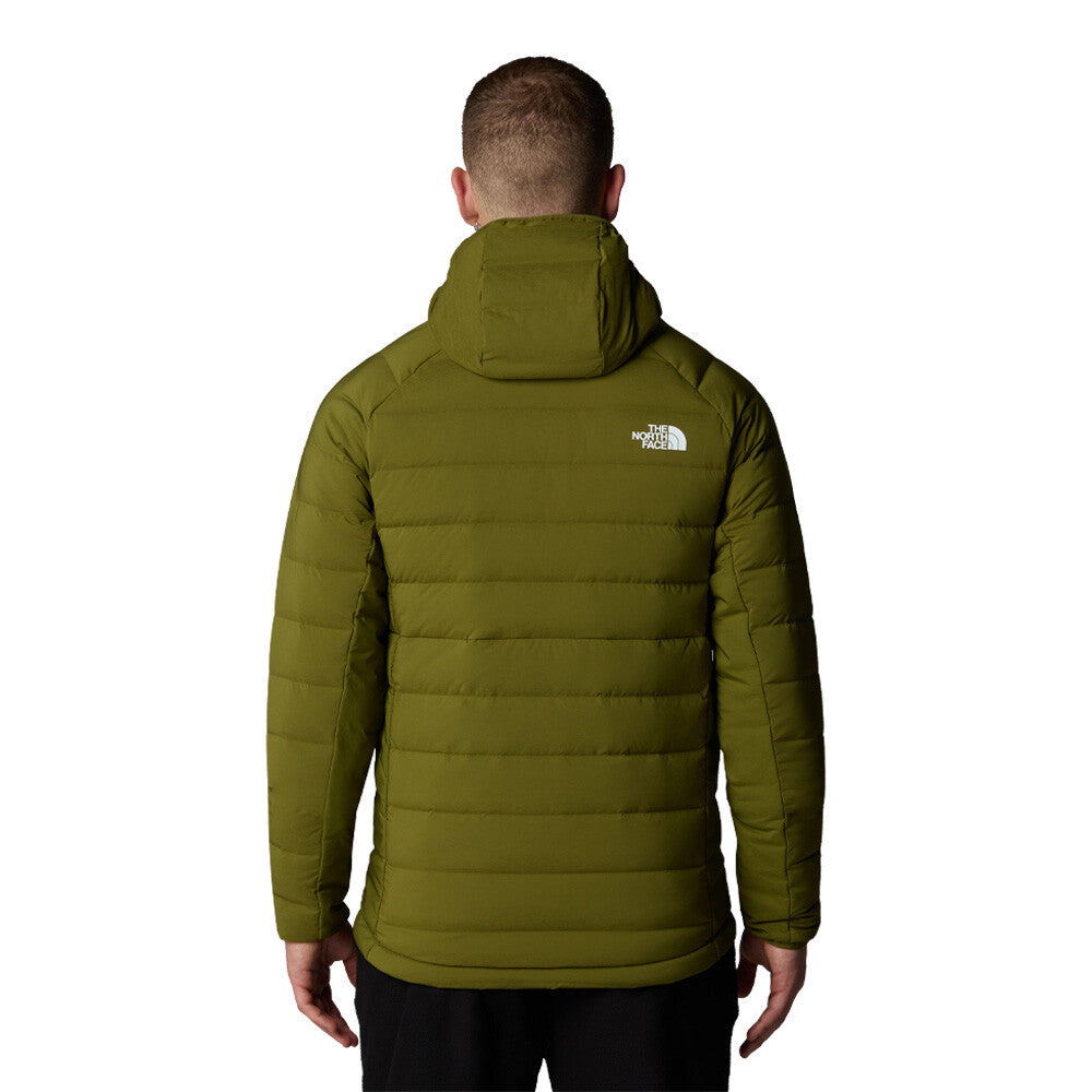 The North Face Belleview Stretch Down Hooded Men's Jacket - Forest Olive