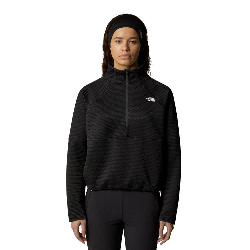 The North Face Vertical Thermal 1/4 Zip Women's Half Zip Top - Black