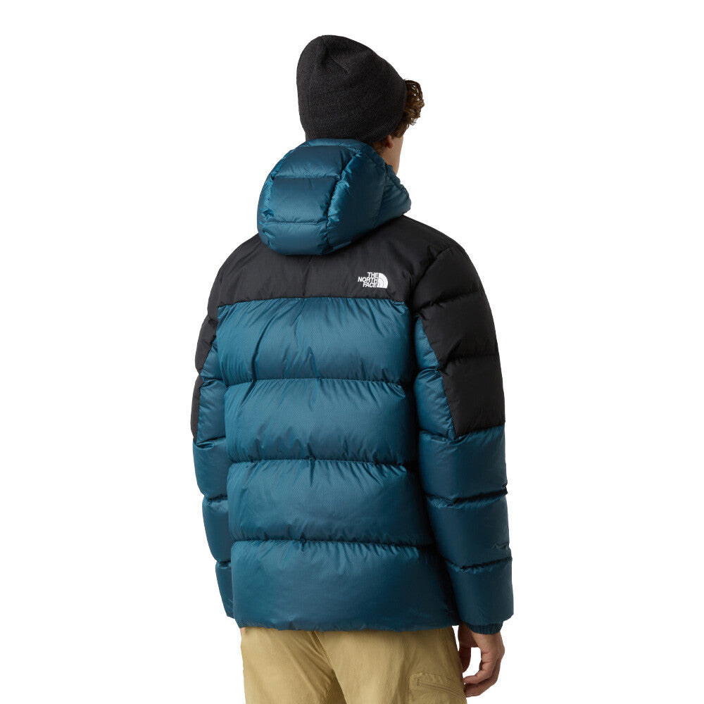 The North Face Diablo Down 2.0 Hooded Men's Jacket - Dusk Blue Black Heather/Black
