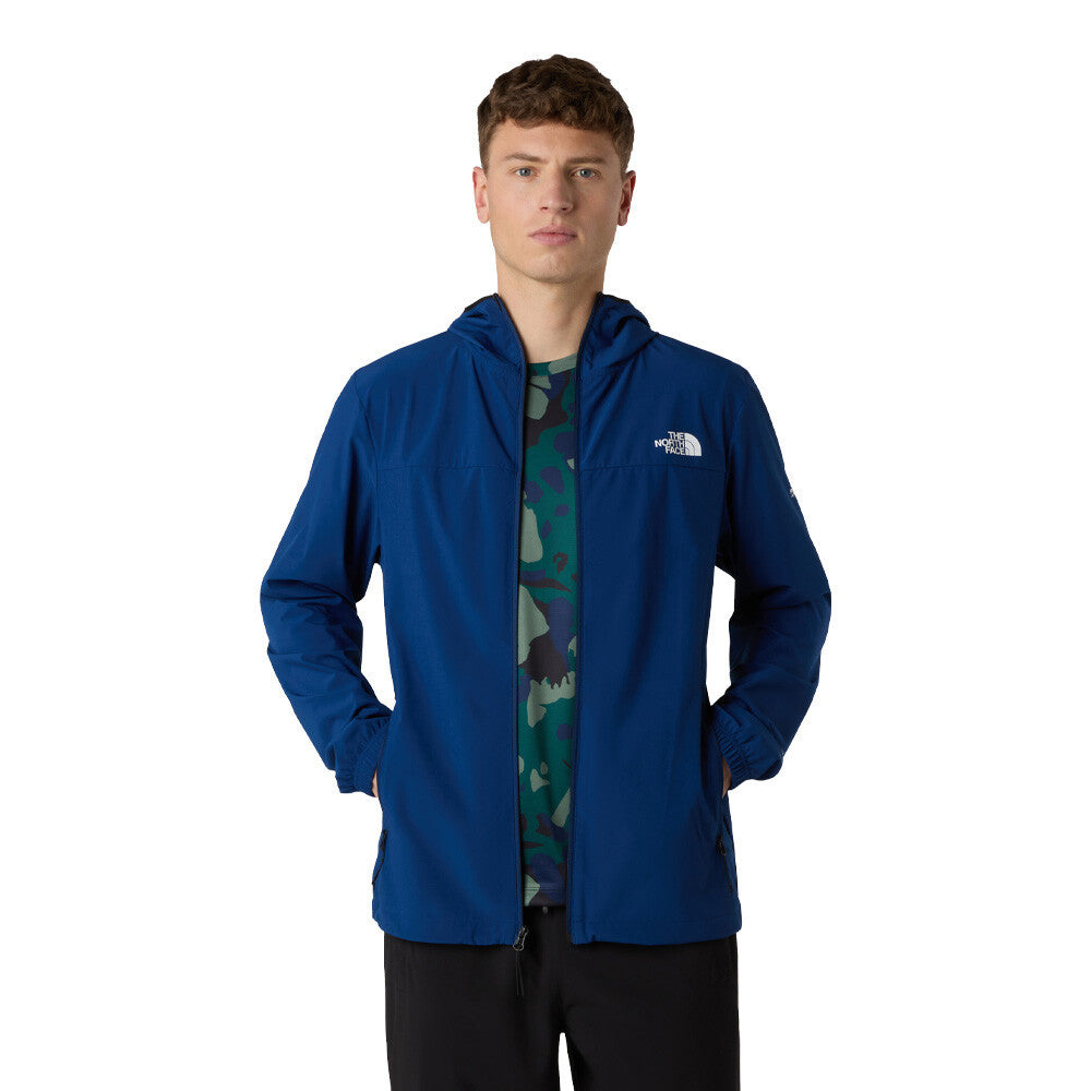 The North Face Mountain Athletics Hooded Men's Wind Jacket - Estate Blue