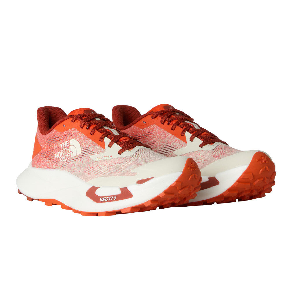 The North Face Vectiv Enduris 4 Men's Trail Running Shoes - Lava Red/Calacatta