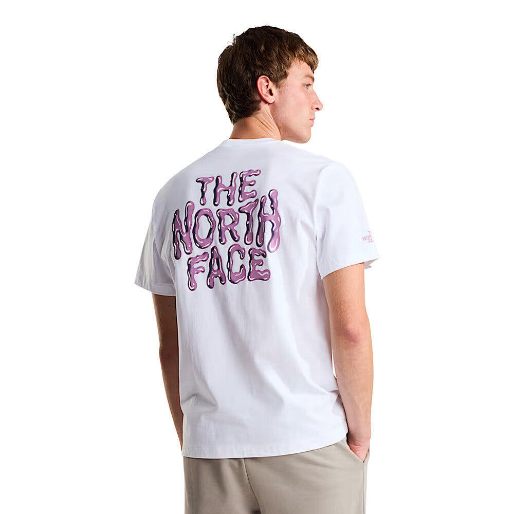 The North Face Drip Logo Relaxed Graphic Men's T-Shirt - White