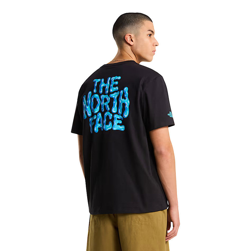 The North Face Drip Logo Relaxed Graphic Men's T-Shirt - Black