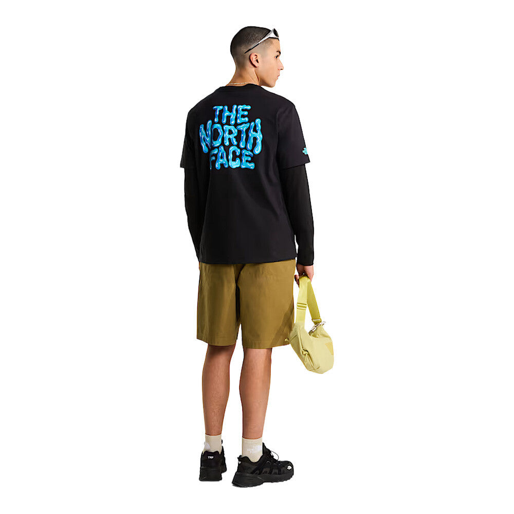 The North Face Drip Logo Relaxed Graphic Men's T-Shirt - Black