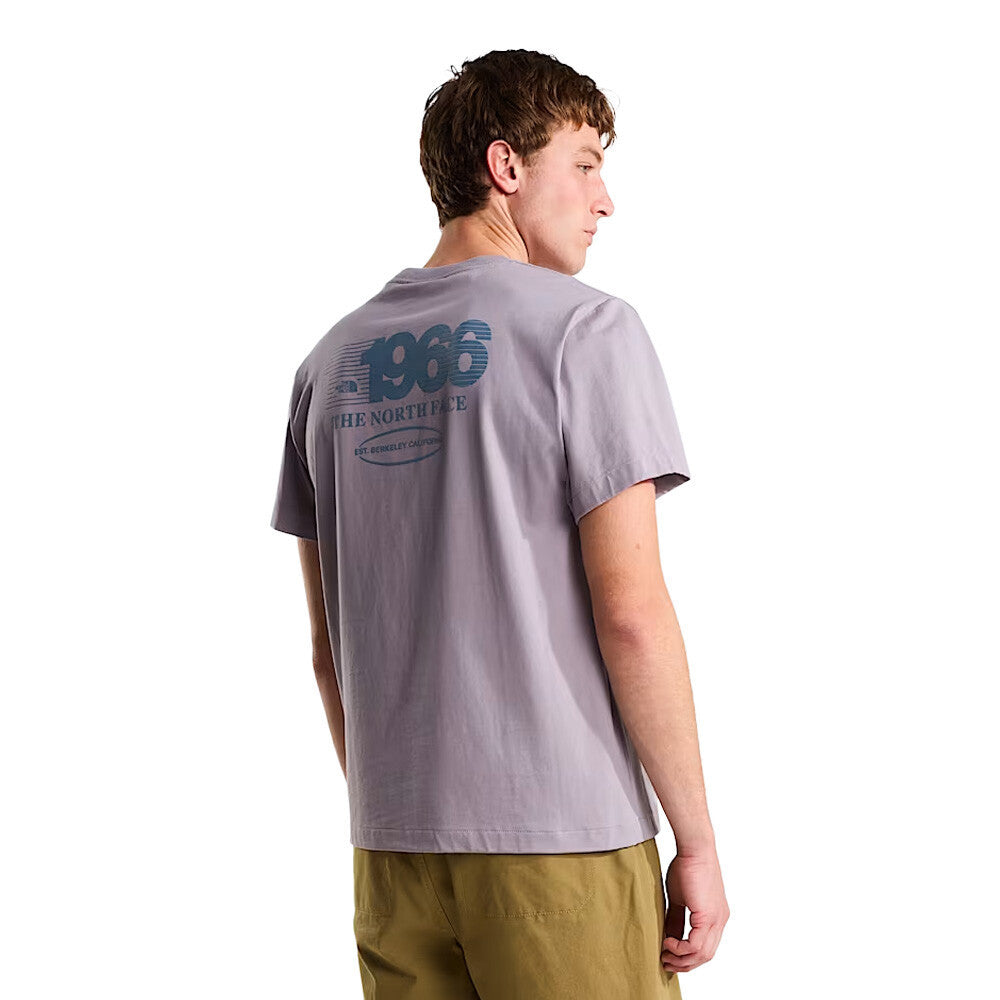 The North Face Track Relaxed Graphic Men's T-Shirt - Transcendent Grey