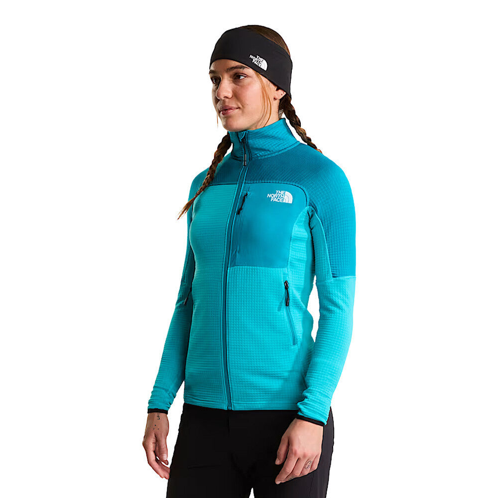 The North Face Stormgap Polartec Power Grid Women's T-Shirt - Galactic Blue/Deep Teal