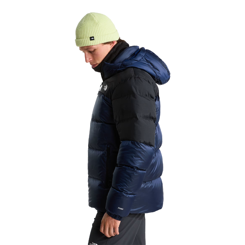 The North Face Diablo Down 2.0 Hooded Men's Jacket - Estate Blue Black Heather/Black