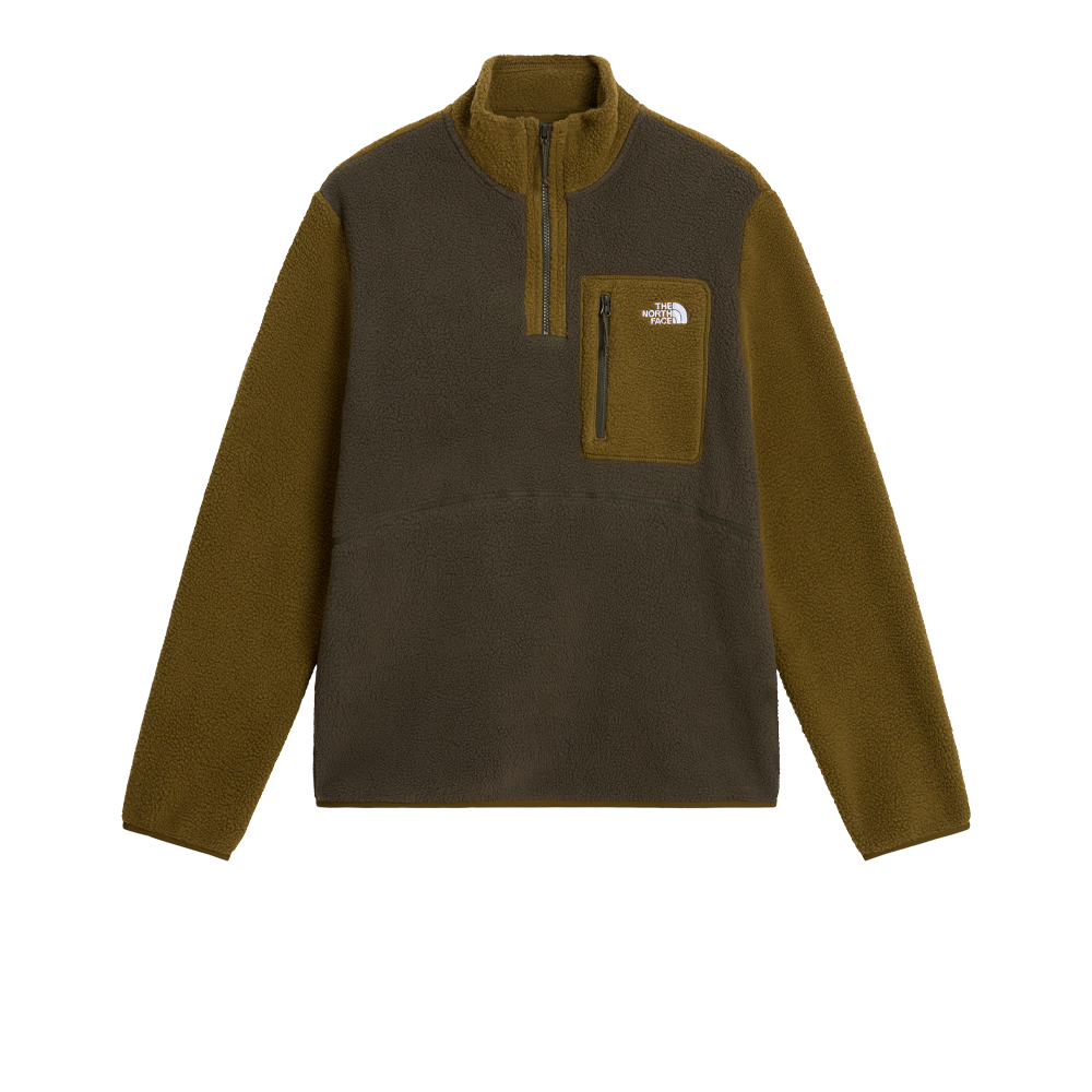 The North Face Yumiori 1/4 Zip Men's Fleece - New Taupe Green/Caraway Seed