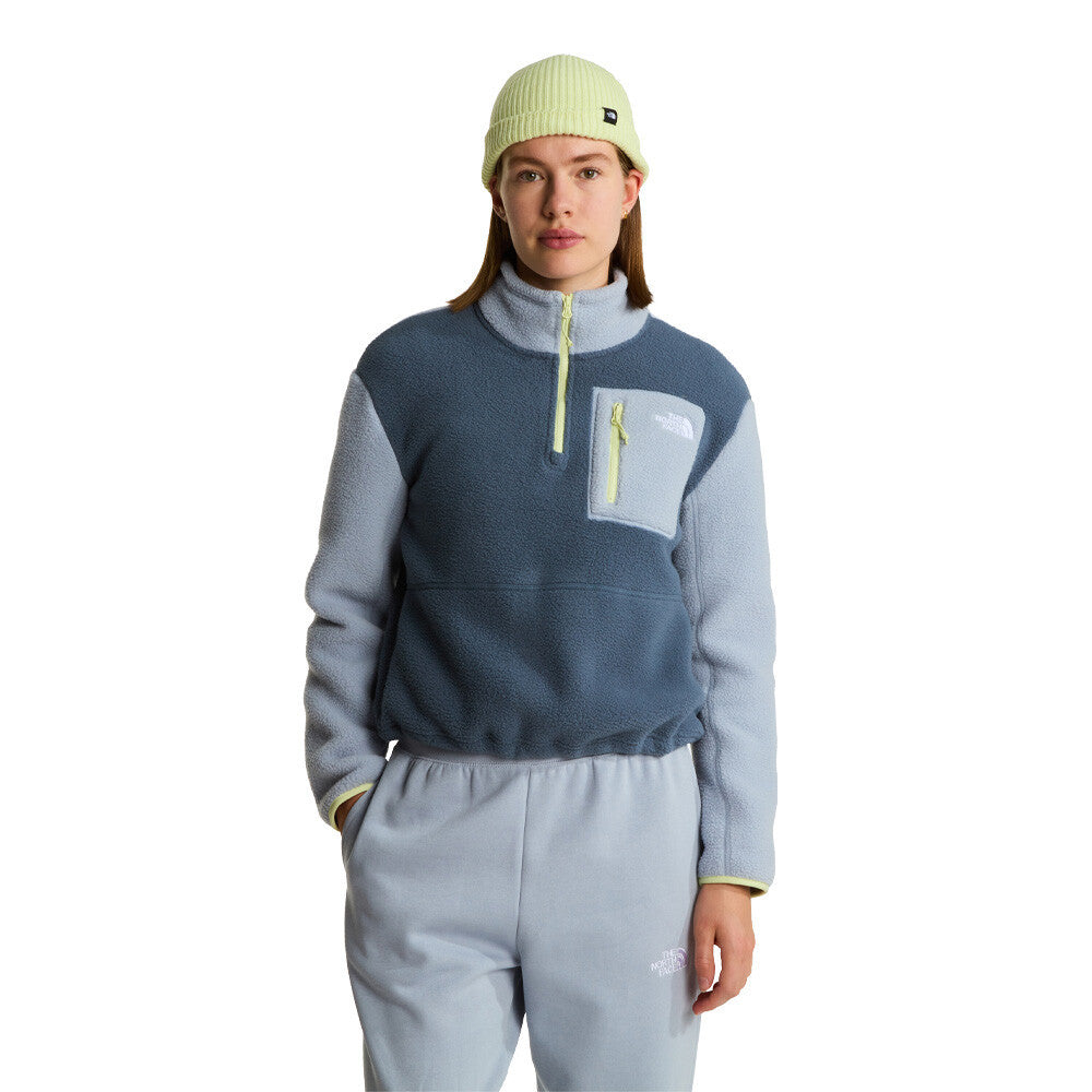 The North Face Yumiori 1/4 Zip Women's Jacket - Granite Grey/Frost Grey/Lemon Mist