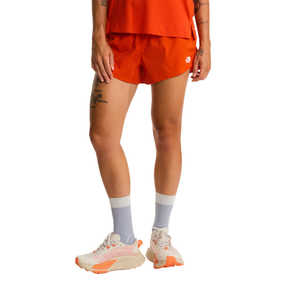 The North Face Sunriser 3-Inch Women's Running Shorts - Lava Red