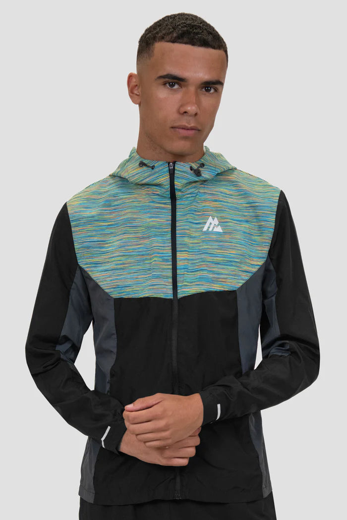 MONTIREX TRAIL WINDBREAKER JACKET- BLACK/BLUE/ORANGE/LIME