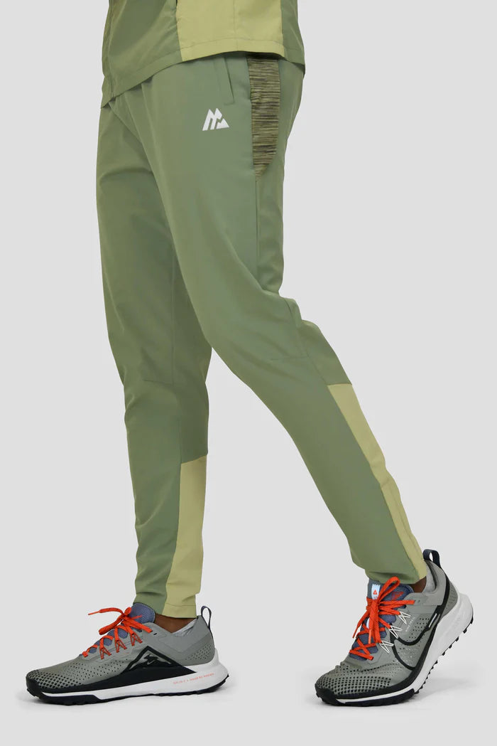 MONTIREX TRAIL panel 2.0 Running pants - KHAKI GREEN MULTI