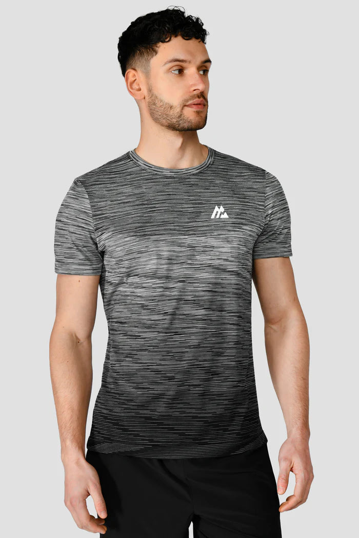 MONTIREX TRAIL SEAMLESS T SHIRT - BLACK/WHITE/CEMENT GREY