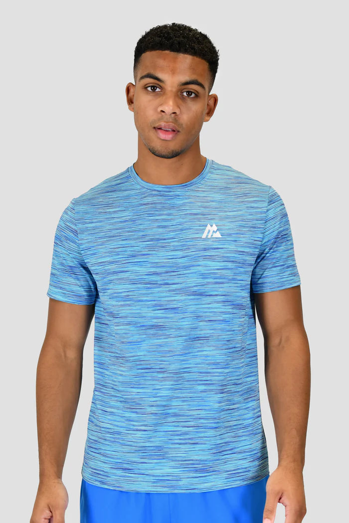 MONTIREX TRAIL 2.0 t shirt - NEON BLUE/NEON SKY/ARCTIC BLUE