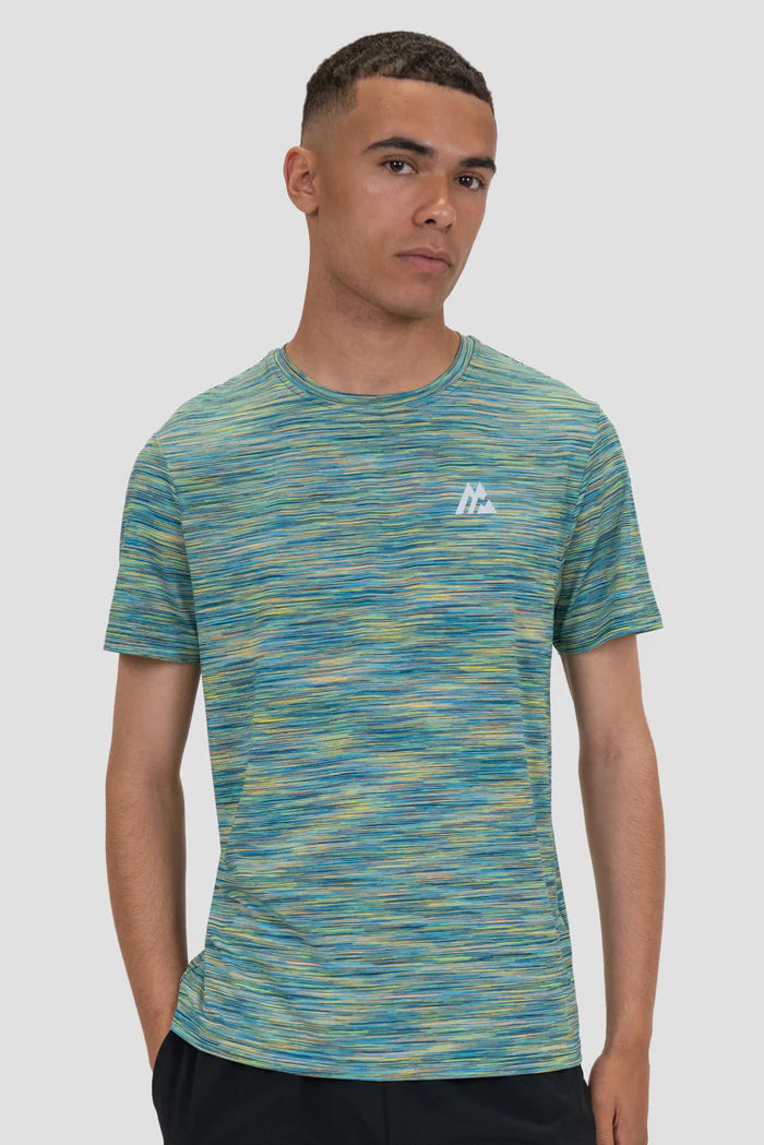 MONTIREX TRAIL T SHIRT - BLUE/ORANGE/LIME