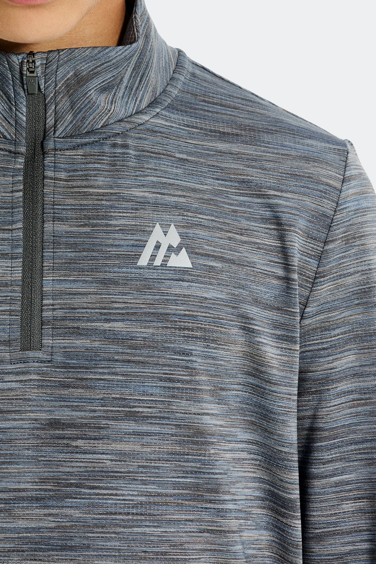 Montirex Junior Trail 1/4 Zip - Grey/Blue