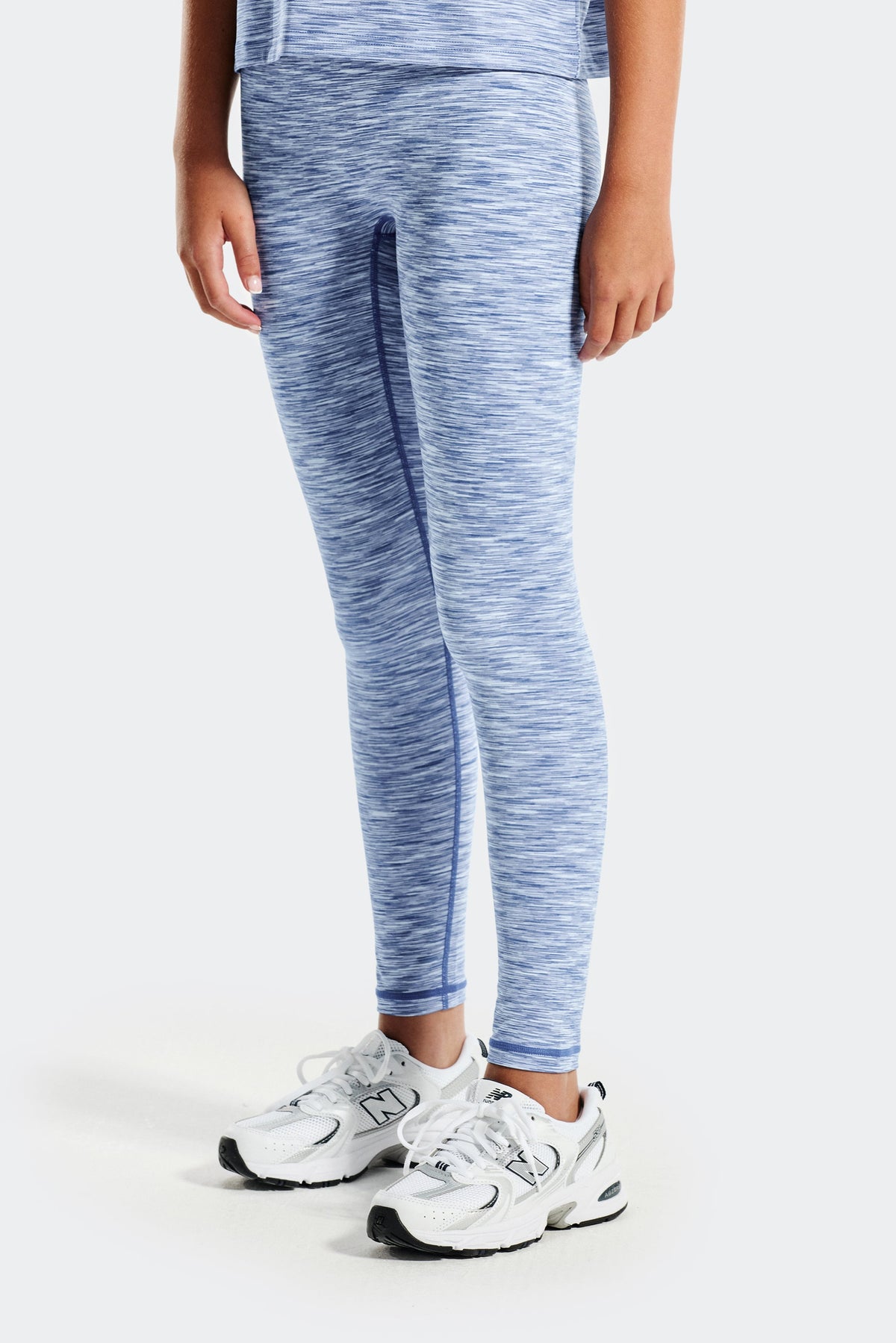 Montirex Girls' Trail Icon Legging - Blue/White