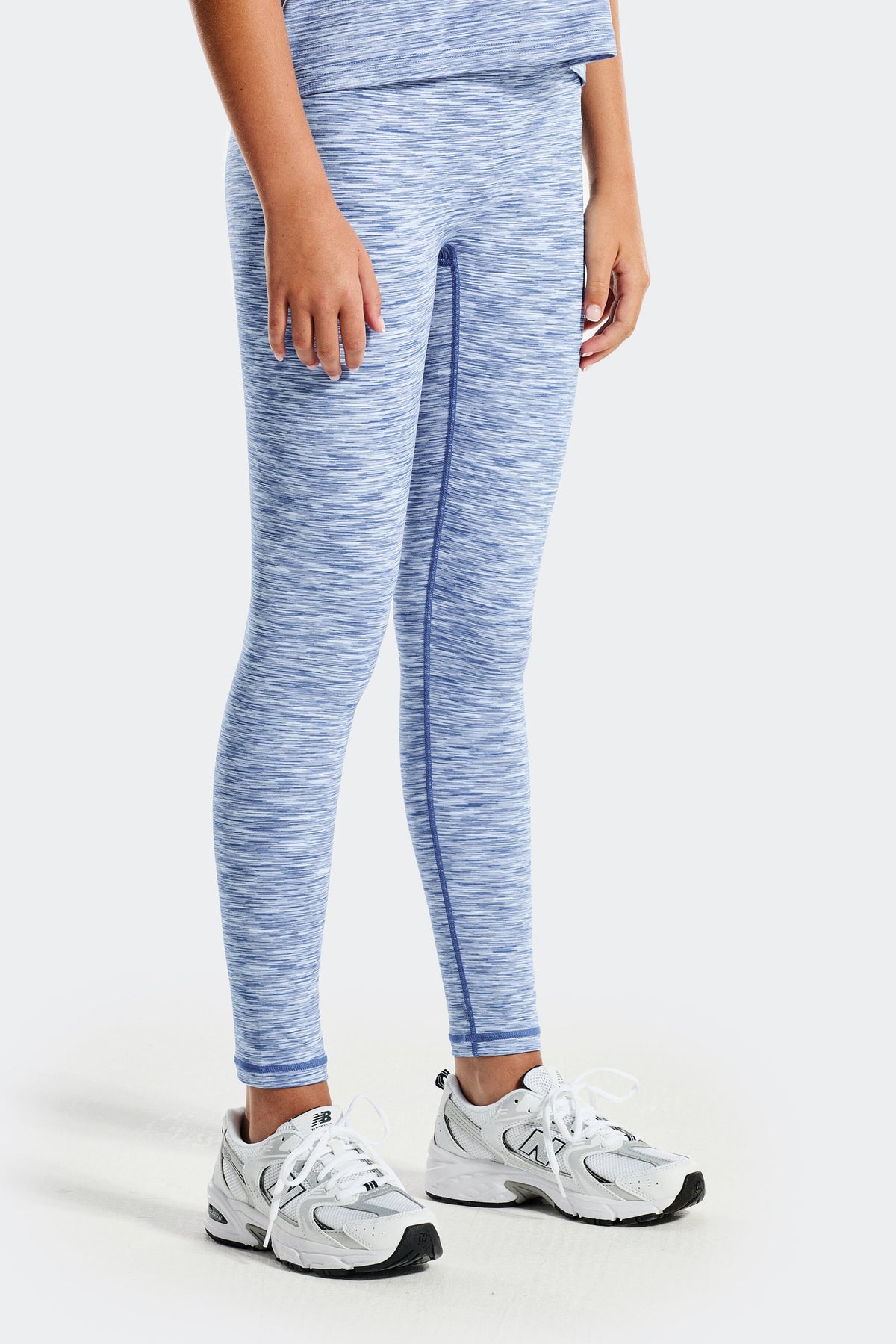 Montirex Girls' Trail Icon Legging - Blue/White