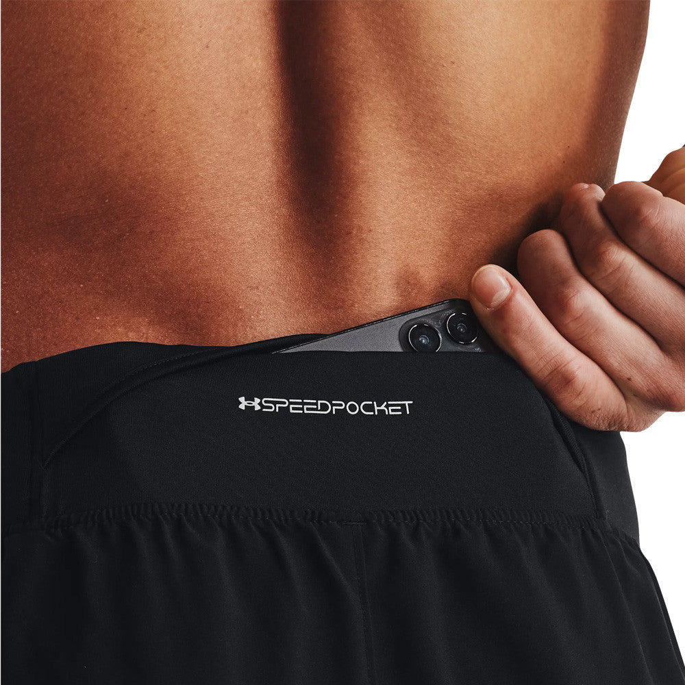 Under Armour Launch Pro 2-In-1 7 Inch Men's Shorts - Black/Reflective