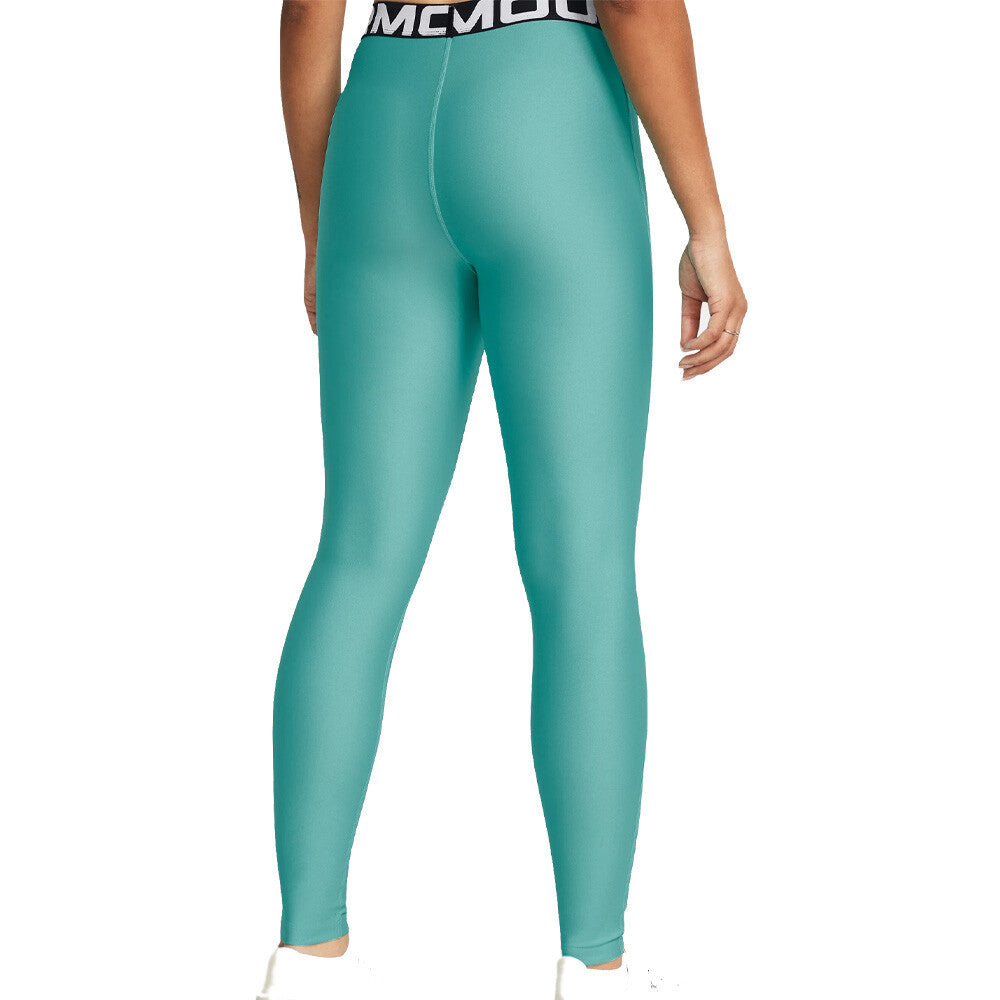 Under Armour HeatGear Authentics Women's Tights - Radial Turquoise/White