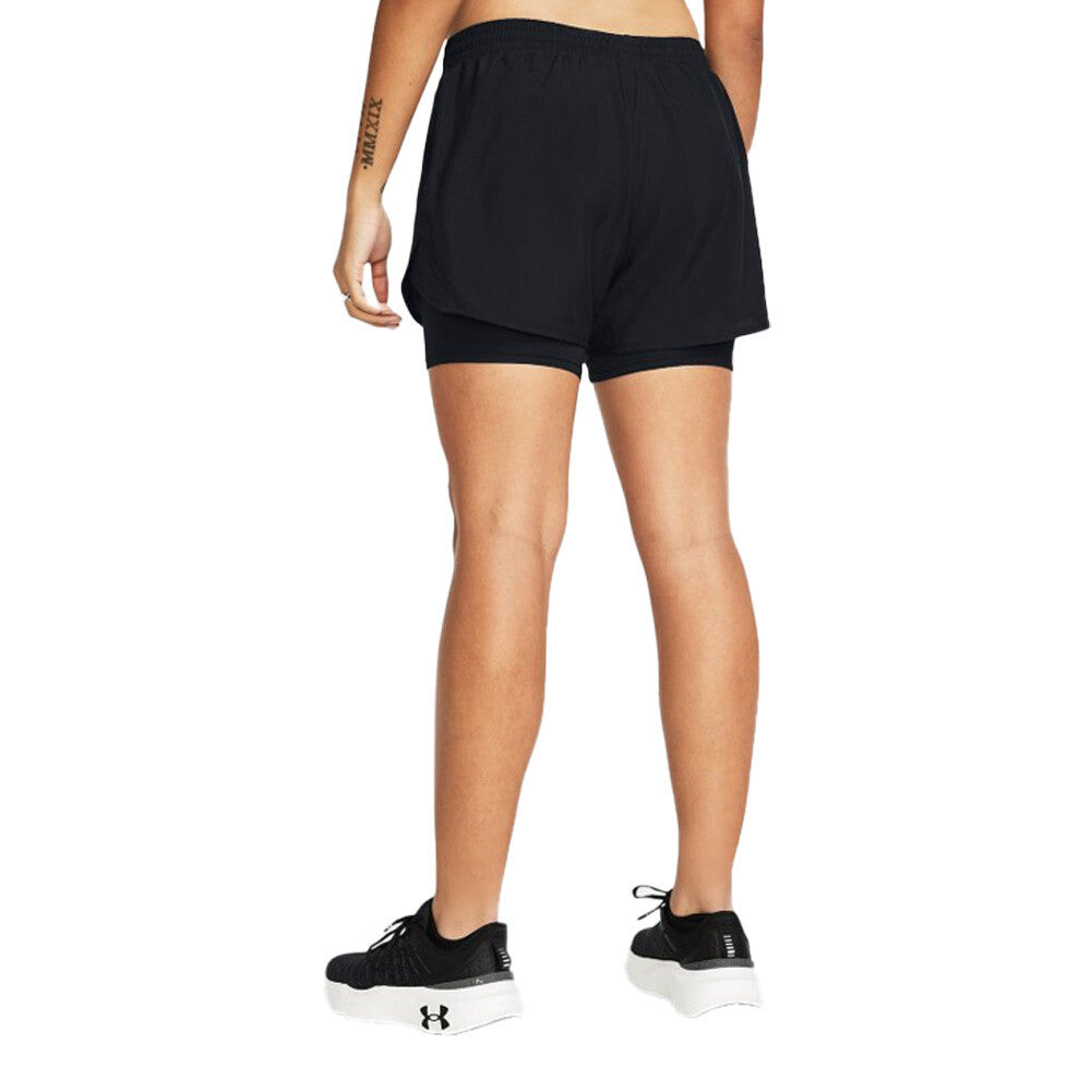 Under Armour Fly By 2-in-1 Women's Shorts - Black/Reflective
