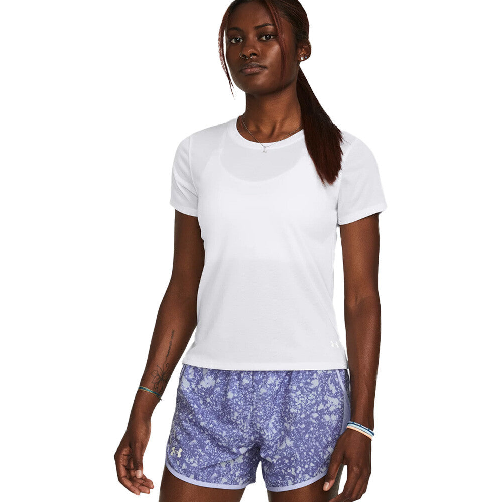 Under Armour Launch Women's Running T-Shirt - White/Reflective (2)