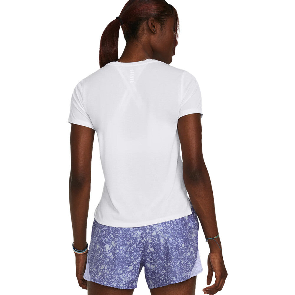 Under Armour Launch Women's Running T-Shirt - White/Reflective (2)