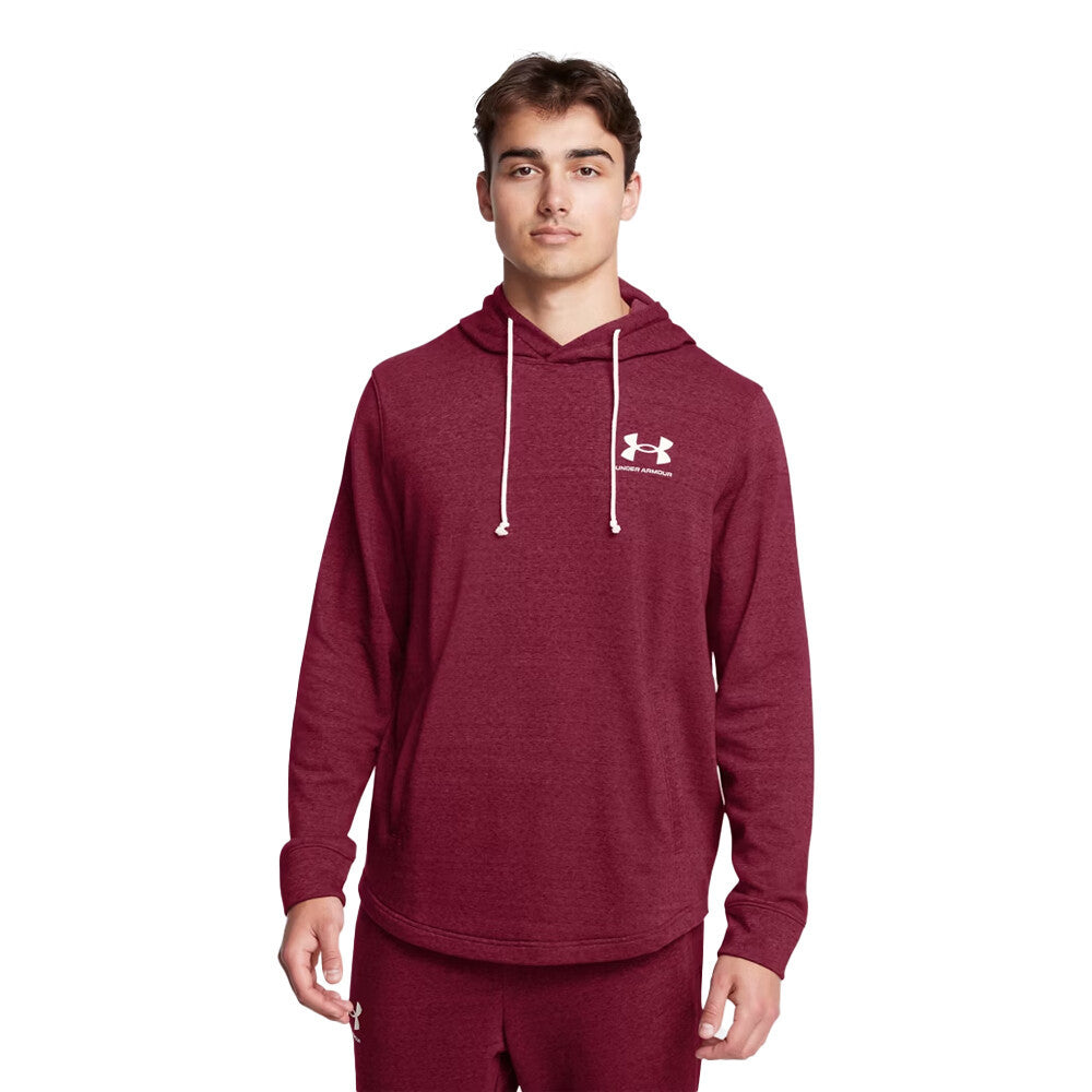 Under Armour Rival Terry Men's Hoodie - Cardinal/Onyx White