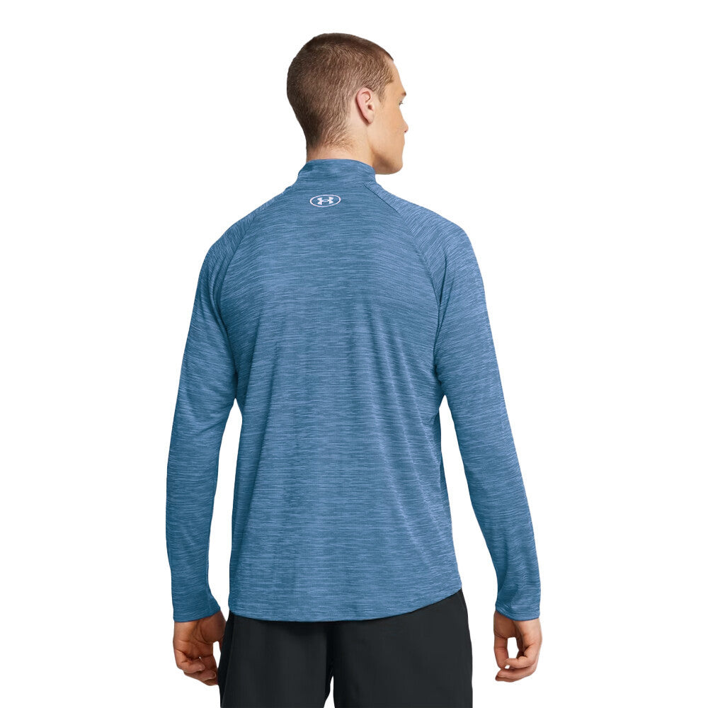 Under Armour Tech Textured Men's Half Zip Top - Light Blue