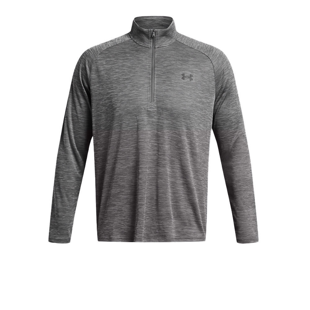 Under Armour Tech Textured Men's Half Zip Top - Castlerock/Black