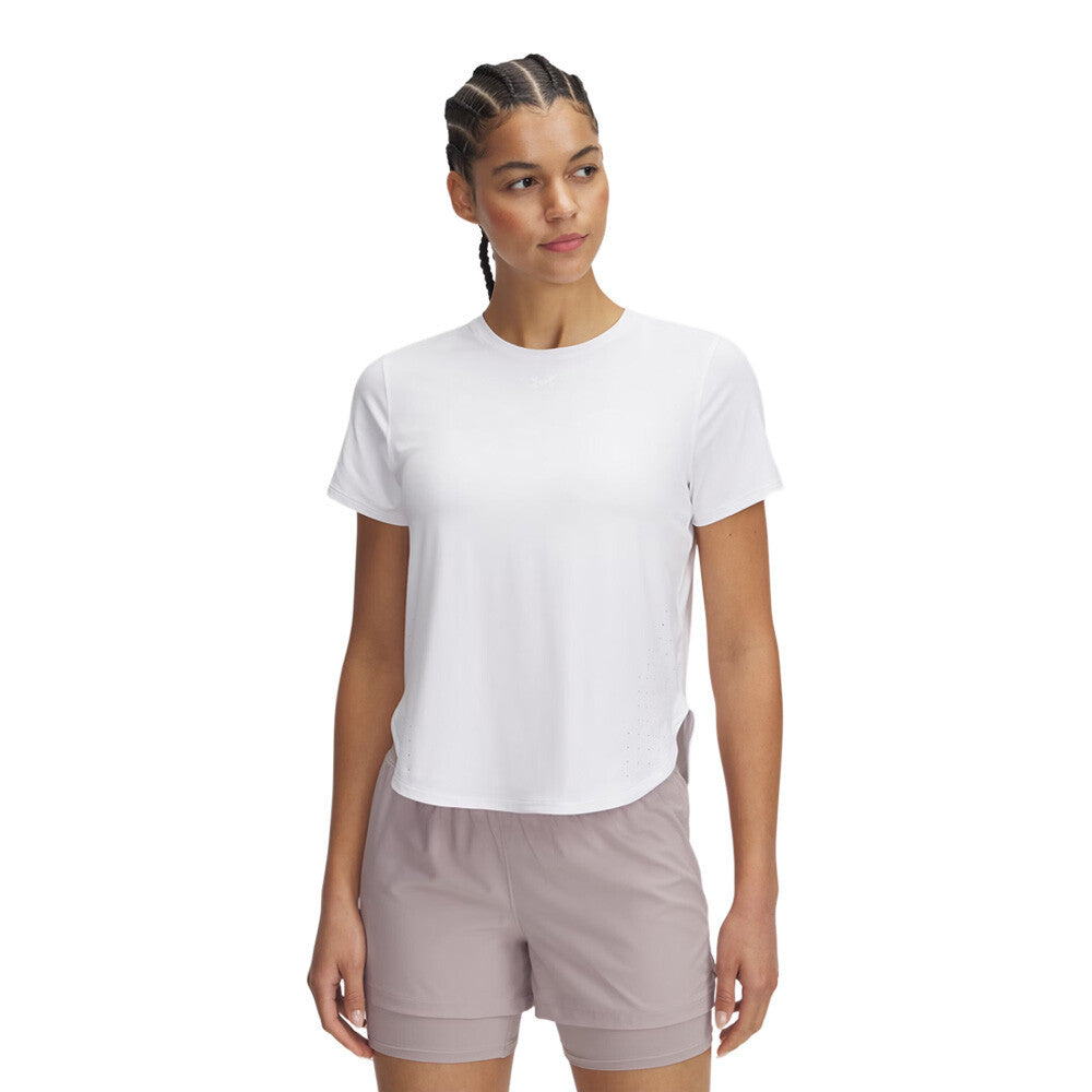 Under Armour Launch Elite Women's Running T-Shirt - White/Reflective