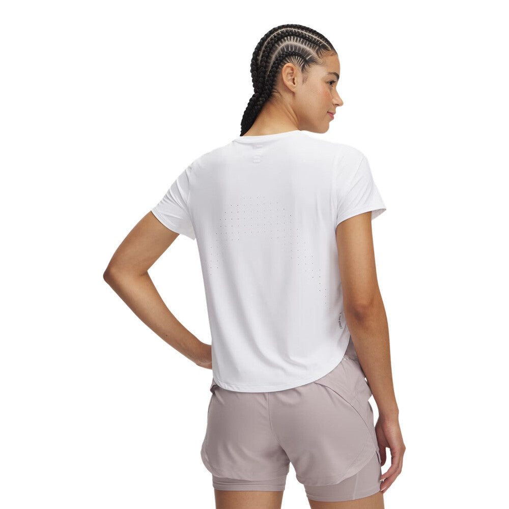 Under Armour Launch Elite Women's Running T-Shirt - White/Reflective