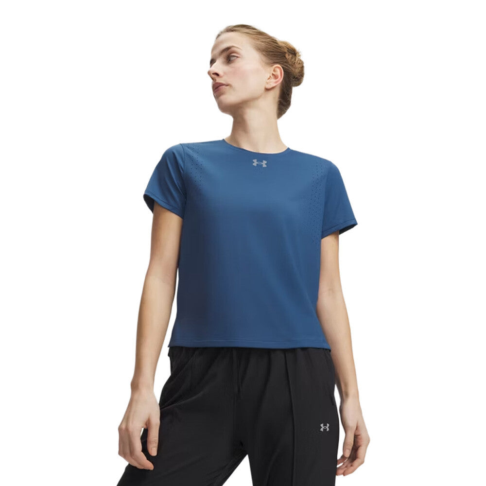 Under Armour Velociti Pro Women's Running T-Shirt - Wham Blue/Reflective